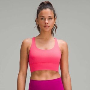 Lululemon Energy Longline Bra *Medium Support, B–D Cups Pink Size 6